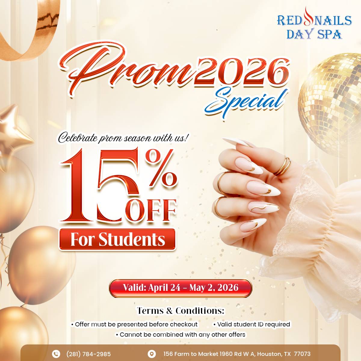 Red Nails Day Spa - Promotions